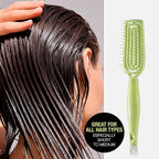 Conair Scalp Care Detangling hairbrush - Curly Hair Brush - Scalp Massager - hairbrushes for women & men - detangler for all lengths - can use wet or dry - Slim