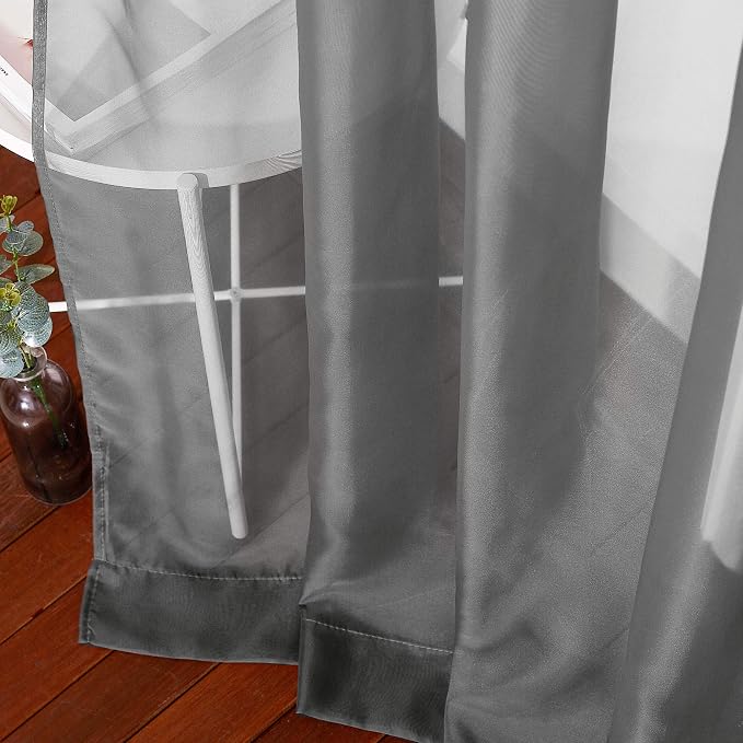 NICETOWN Transparent Sheer Curtains Panels - Image 7