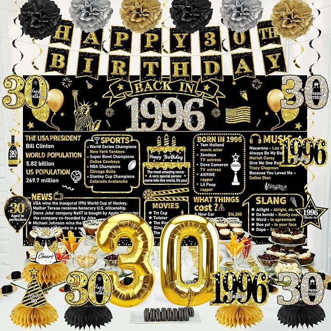 Zirtorei 30th Birthday Decorations - Image 4