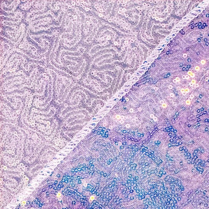 Sugargirl Mermaid Lavender Sequin Backdrop Curtain 2 Panels 2FTx8FT Glitter - Image 7