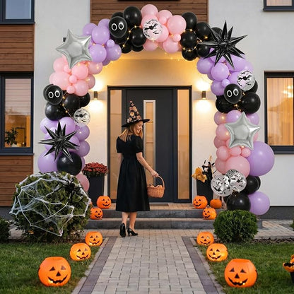 Halloween Balloon Arch Garland Kit, Spooky Party Decorations Background Supplies - Image 6