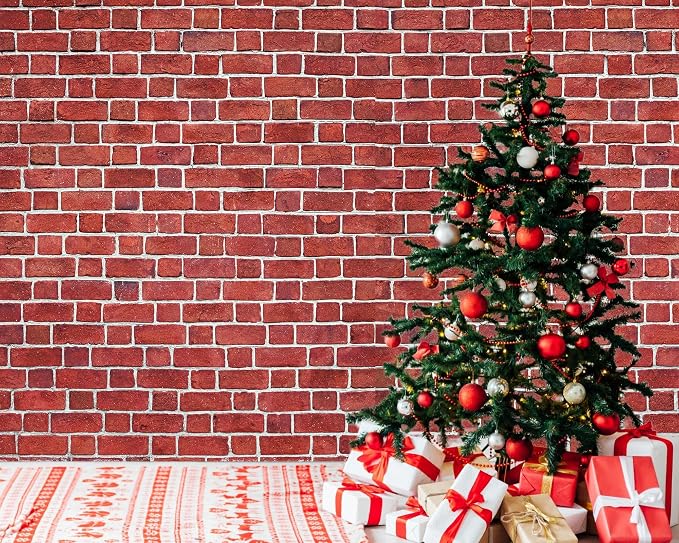 VitalCozy 15 x 10 ft Red Brick Wall Backdrop Fabric Brick Photo Background | - Image 4