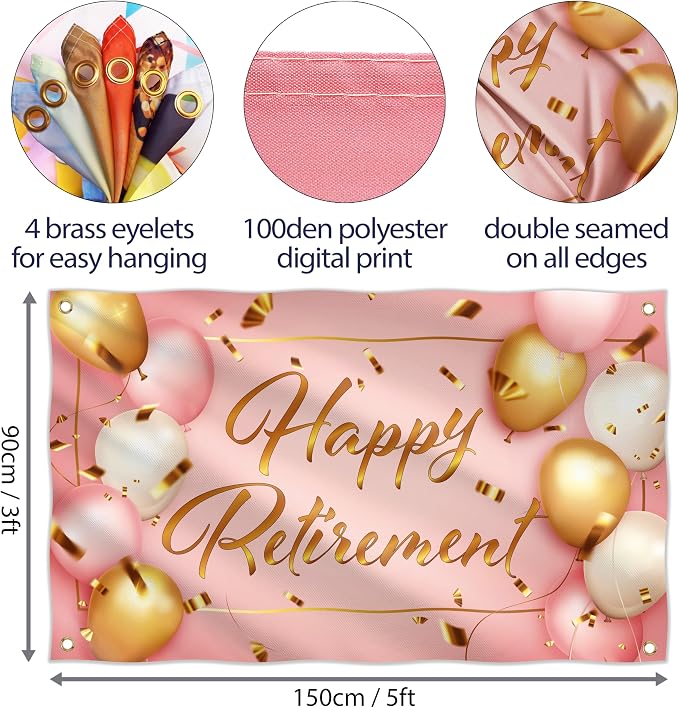 Happy Retirement Banner - Image 2