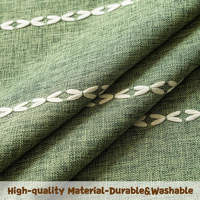 Sutuo Home Boho Door Curtains for Doorway Patio, Bohemian Linen Tassles Light - Image 6