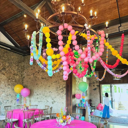 Hot Pink Linking Balloons, Fuschia Tails Balloon - Image 5