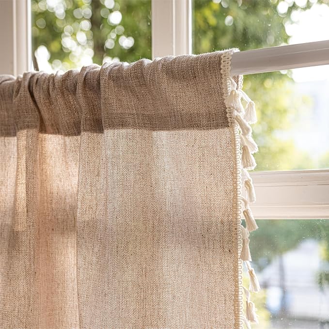 Sutuo Home Boho Curtains Valance 18 inch - Image 3