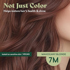Herbatint Permanent Hair Dye For Women - 7M Mahogany Blonde - For Up To 100% Gray Coverage of Resistant Gray Hair - Ammonia-Free, Alcohol-Free & Vegan - Salon Influenced Hair Color, 5.75 fl oz