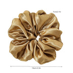 Scrunchies Hair Ties for Women - Big Silk Satin Scrunchie Exra Large Jumbo Gaint Oversized Cute Scrunchy for Curl Thick Hair Ligas Para el Cabello De Mujer Decorations Hair Accessories Gift for Girls