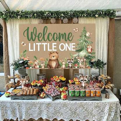 Woodland Banner for Woodland Baby Shower Decorations | Forest Animal Banner - Image 5
