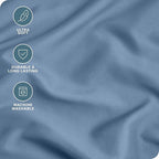 Bare Home Microfiber Pillow Cases - King Size Set of 2 - Cooling Pillowcases - Double Brushed - Coronet Blue Pillowcases 2 Pack - Easy Care (King Pillowcase Set of 2, Coronet Blue)
