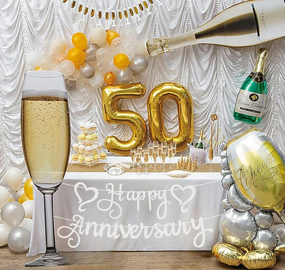 Pre-Strung Happy Anniversary Banner - Image 6