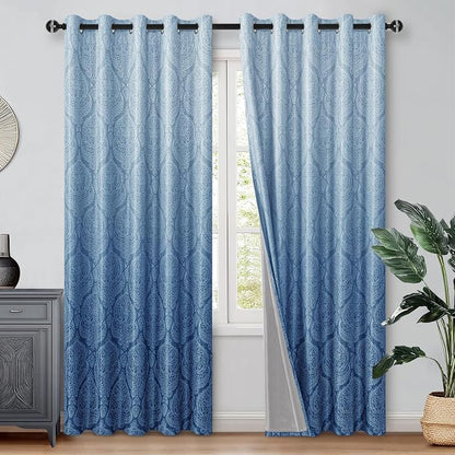 DWCN Navy Blue Blackout Curtains by DWCN