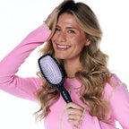 Gimme Beauty Detangling Brush - Curved Paddle Brush for Breakage-Free Detangling - Anti-Static & Frizz - Soft Glide with Ball-Tipped Bristles - Heat-Resistant Styling Tool - Thick Hair