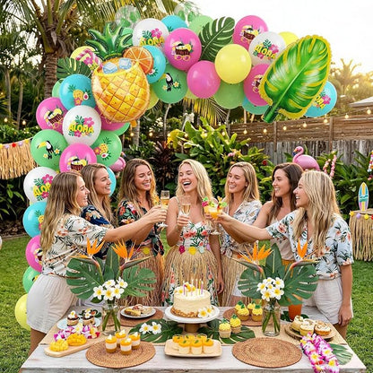 Tropical Balloons, 12 Inch Colorful Hawaiian Latex Balloons - Image 7