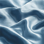 BEDELITE Satin Pillowcase with Zipper, Airy Blue King Size Pillow Cases Set of 2, Super Soft and Cooling Similar to Silk Pillow Cases, Gift for Women Men(20x36 Inches)