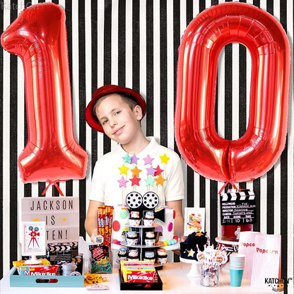 KatchOn Red 10 Balloon Number 40 Inch, 10th Birthday Decorations | Balloons - Image 8
