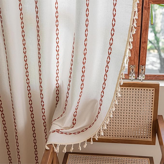 Sutuo Home Boho Curtains 96 Inch Long - Image 6