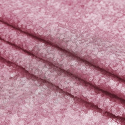 Sugargirl Pink Sequin Backdrop Curtain 2 Panels 2FTx8FT Glitter Pink Background - Image 9