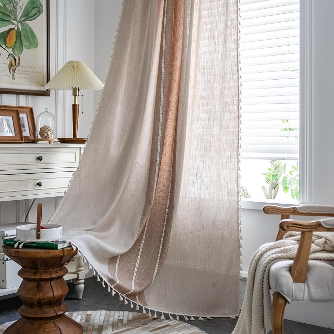 Sutuo Home Boho Curtains 102 inches by SutuoHome
