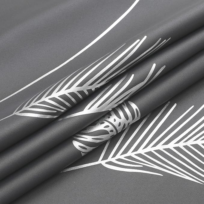 Dark Grey and Silver Blackout Curtains - Image 8