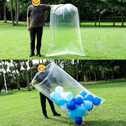 Large Balloon Bags for Transport 4 Pack, Big Drawstring Plastic Balloon Storage - Image 2
