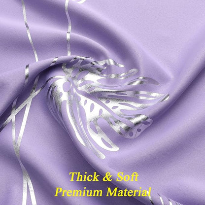 Lilac Blackout Curtains 96 Inches Long, Grommet Curtains - Image 5