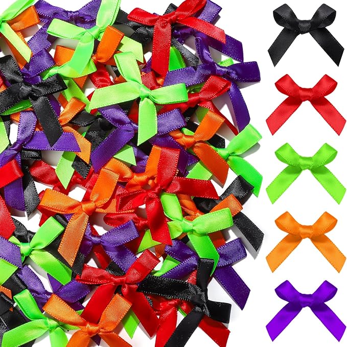 YGDZ Mini Bows, Halloween Decor, 5 Colors, Tiny Bows by YGDZ