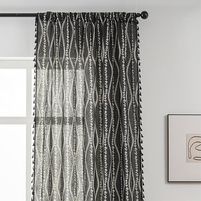 Sutuo Home Boho Curtains 96 Inches Long - Image 3