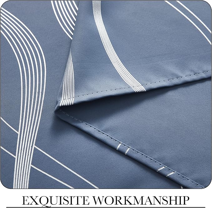 NICETOWN Living Room Curtains 102" Length 2 Panels Burg, Stone Blue, Extra Long - Image 7