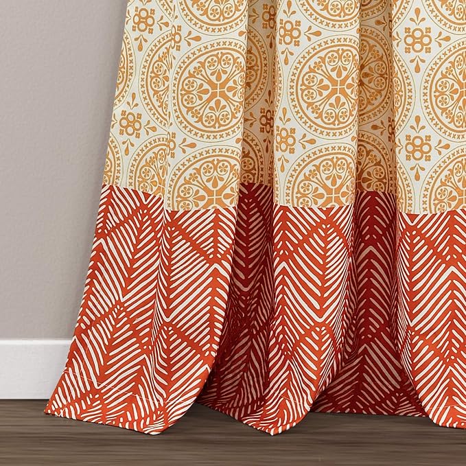 Lush Decor Bohemian Stripe Window Curtain Panels - Image 6