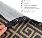 Allegro Combs Cutting Capes Adjustable 46X60 In. One-Size-Fits-All Stainless Steel Snap Buttons