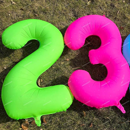 Pink Birthday Number 15 Balloons 40IN Fluorescent Pink 51 Foil Balloon | - Image 6