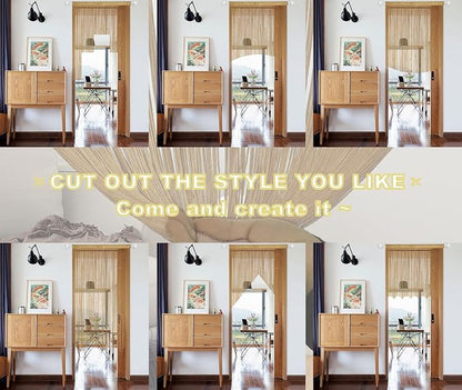 YIIBAII Door String Curtains Fringe Door Curtains - Image 6