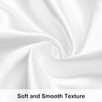 NTBAY 2 Pack Satin Queen Pillowcases for Hair and Skin, Luxurious and Silky Pillow Cases with Envelope Closure, 20x30 Inches, White
