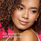 Conair Curl Define Pro Hair Brush for Curly Hair, For Shorter Hair with Tight Curls, Dual Vents with Continuous Grooves, Mixed Bristles for Frizz-Free Detangling, Smoothing, and Curl Definition