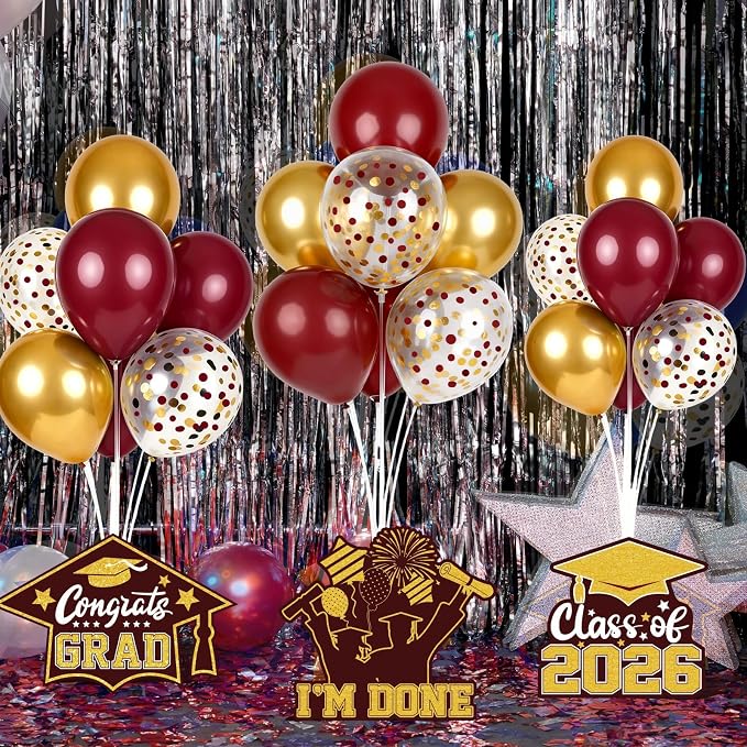 6 Sets 2026 Graduation Balloon Stand Kit - Image 2