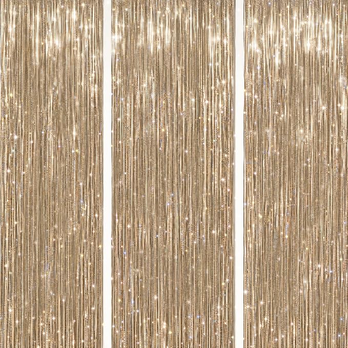 DECOCKRAT 3 Pack Foil Fringe Backdrop by DECOCKRAT