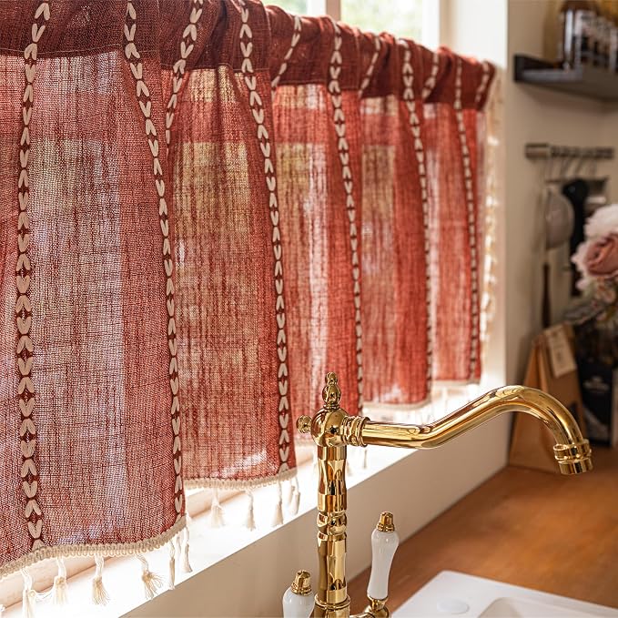 Sutuo Home Boho Valance Short Curtains - Image 8