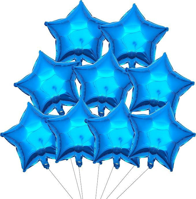Blue Star Shape Foil Balloon - Image 3
