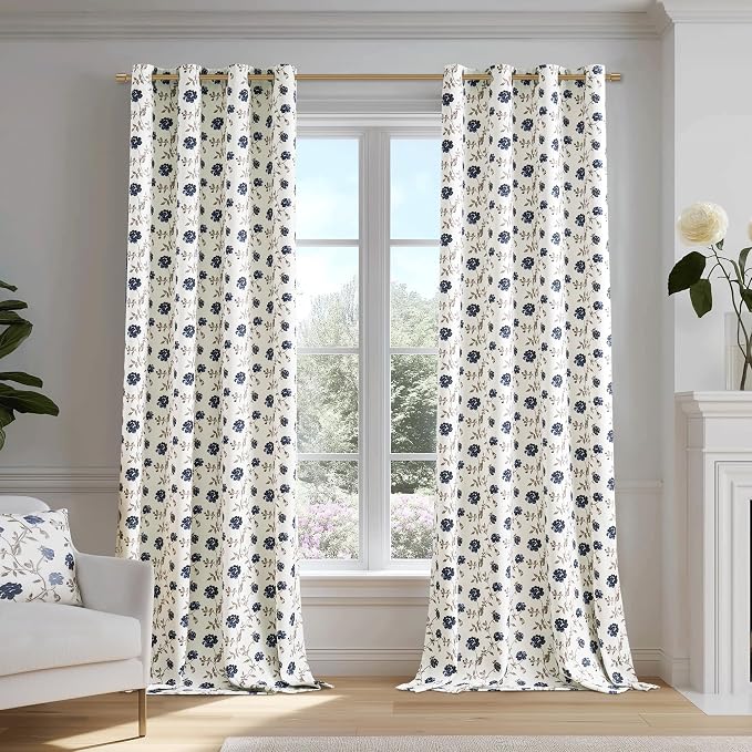 Beauoop Floral 100% Blackout Curtains - Image 4