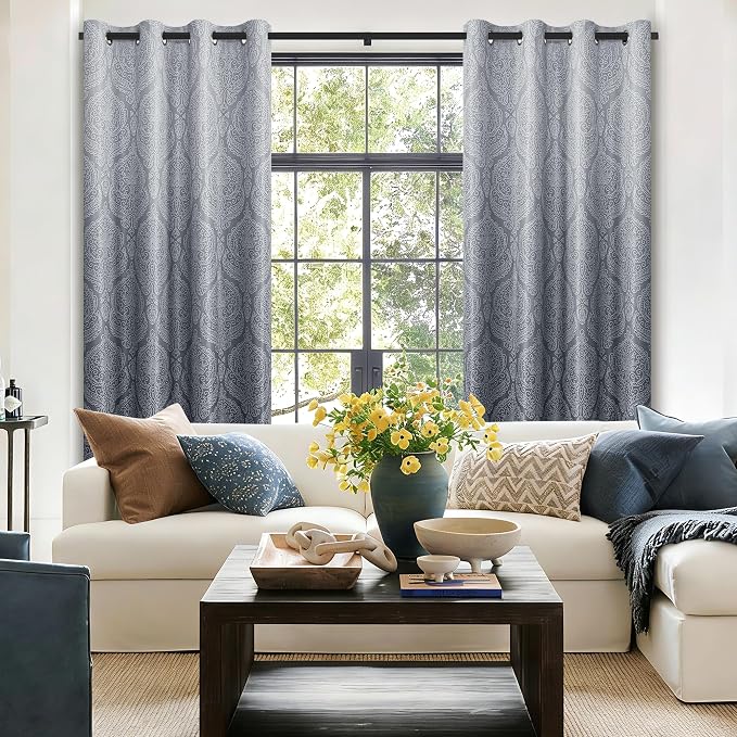 DWCN 100% Blackout Curtains for Bedroom 96 Inch Long - Image 4