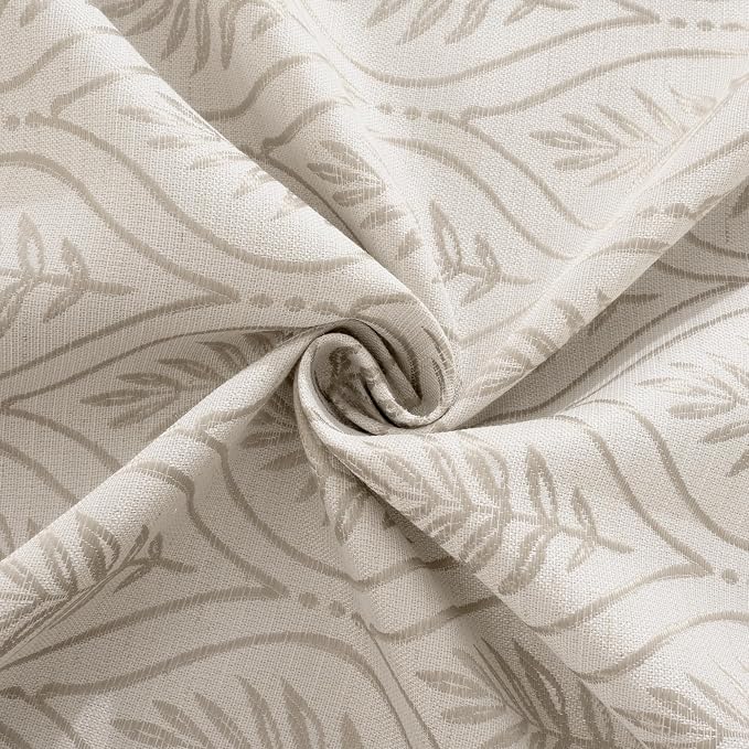 BGment Camel Curtains for Living Room 72 Inches Long, Natural French Country - Image 8