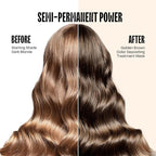 Overtone Semi Permanent Hair Color Conditioner, Golden Brown, 8 oz, Nourishing, Damage-Free, Color Depositing Mask for All Hair Types with Shea Butter & Coconut Oil, Vegan & Cruelty-Free
