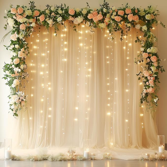 Fomcet Tulle Backdrop Curtains - Image 9