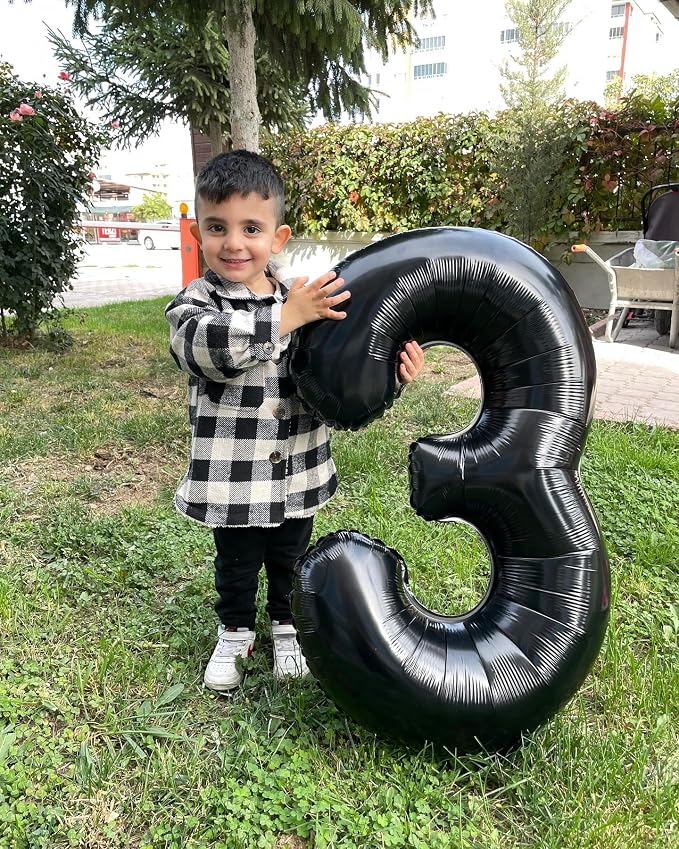 Black Number 12 Balloon 40 Inch - Image 2