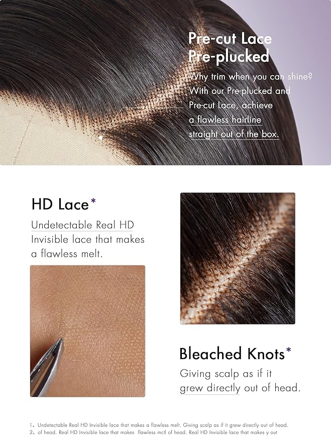 LUVME HAIR 8'' Blunt Cut Bob Wig Human Hair Pre Cut Glueless HD Lace Closure Wig Pre Plucked Mature Boss Side Parted Straigh Human Hair Short Wigs For Women