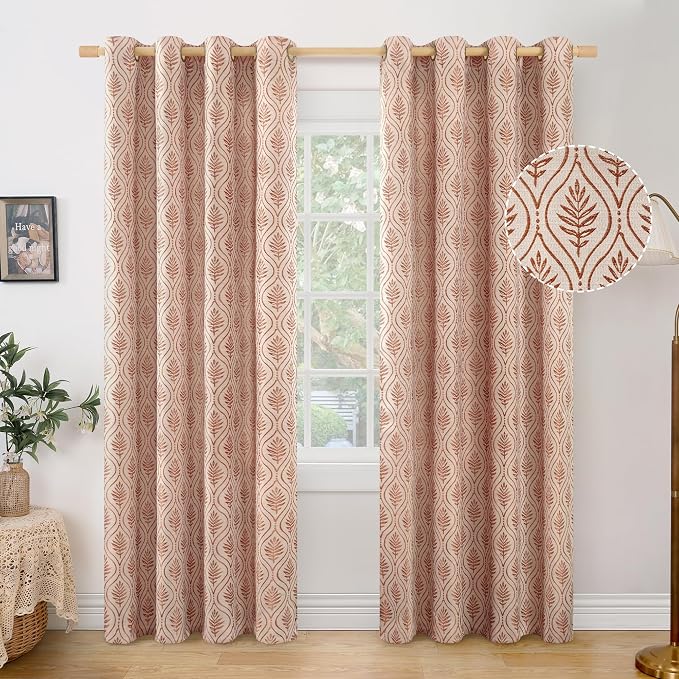 BGment Terracotta Linen Curtains - Image 9