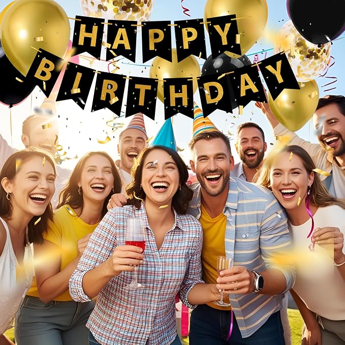 Gold 40th birthday decorations for men - Image 8