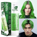 Temporary Hair Color Gel, Green Hair Dye Color Gel Washable Natural Instant Hair Color Wax for DIY Hairstyle for Kids Men Women(Color #25)
