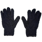 Microfiber Gloves - Black - Set of 2 - Reusable Gloves for Hair Coloring - Hair Dye Gloves - Color Melting Gloves - Bleach Blender Gloves